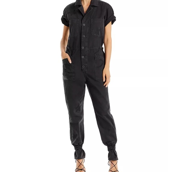 pistola Pants - Pistola Grover Utility Jumpsuit, XS, Fade to black